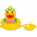 Rubber Sunny Duck w/ Bathtub Plug